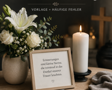 Wie schreibt man eine gute Trauerrede oder Beileidsbekundung?